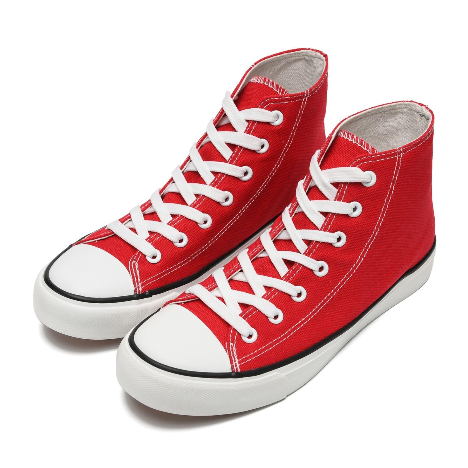 dolphinslides Unisex Sneaker Stoffschuhe Damen Herren Canvas Schuhe High Top Turnschuhe Lace Up Walking Running Sportschuhe