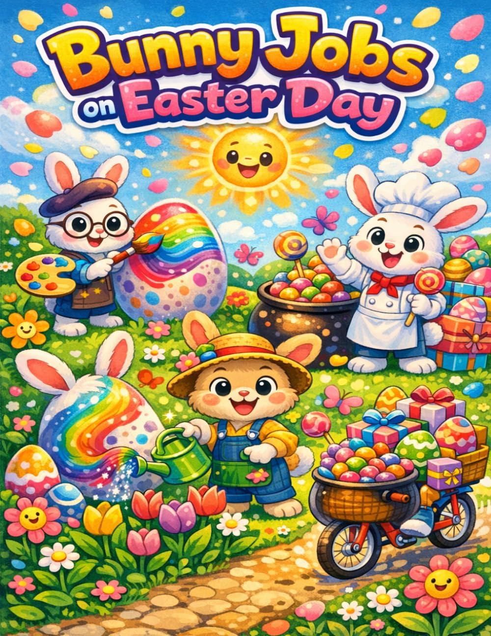 Animals Celebrating Easter Together Coloring Book for Kids: Fun Animal Illustrations for Creative Fun, Learning, and Hours of Entertainment