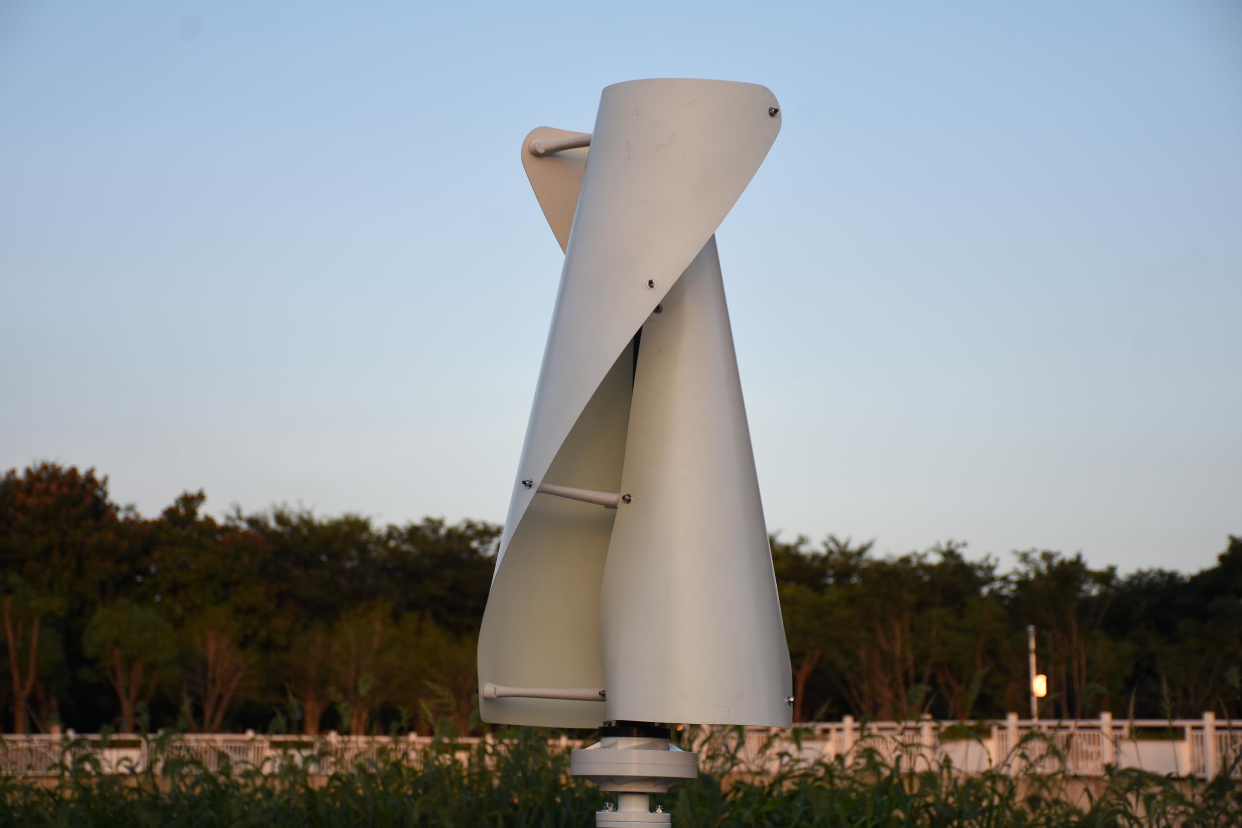 3000W 48V 96V 120V 220V Vertikale Windkraftanlage, Maglev Windgenerator, Darrieus-Savonius Hybrid-Turbine, 2M Rotorblätter,Komplette Windturbinen-Set (120, Volt)