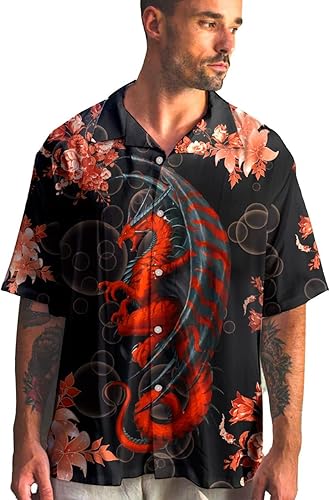 Miniatura 4 de Camisa hawaiana de verano tropical Aloha con botones, manga corta, regalo de cumpleaños para hombres y mujeres