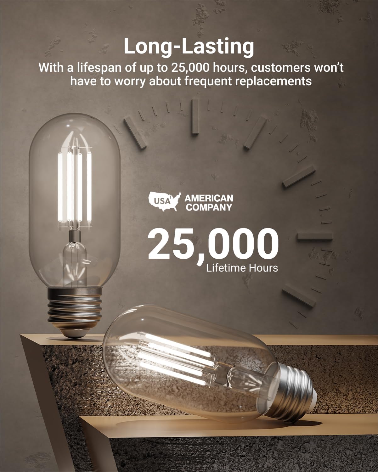 Sunco 12 Pack T45 Edison Bulbs, E26 LED Bulb 60 Watt Equivalent, Filament Vintage Light Bulbs, Clear Decorative Tubular Light Bulb, 7W, 5000K Daylight, Dimmable, 700 LM, Medium Base, Wet Rated UL