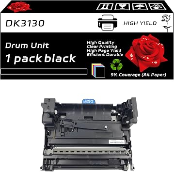 DK3130 Drum Unit Compatible for Kyocera FS-2100D 2100DN 4100DN 4200DN FS-4300DN M3040dn M3540dn Printers, with Chip, High Yield 150000 Pages, Clear Printing Black
