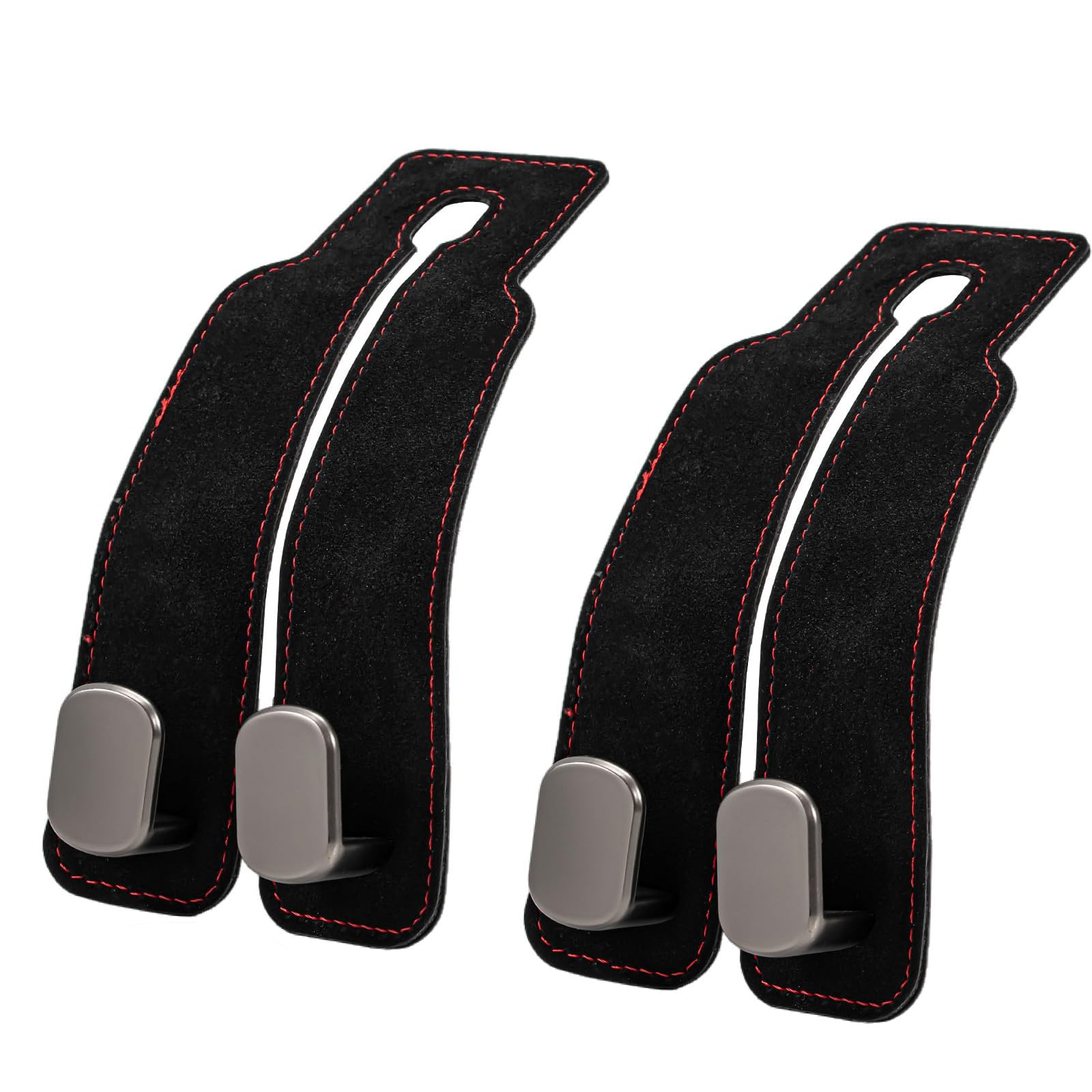 LONGRAY Car Seat Back Storage Hooks (2PCS) Auto Seat Hook Hangers for Purse Umbrellas Bags (Black)