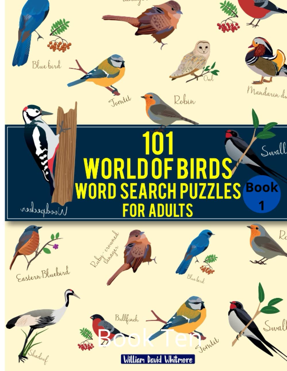 101 world of birds word search puzzle For Adults: Book one, Themed Word Search large print Birds of the world Find a word puzzle book for Bird lovers ... for Seniors Adults teens and cleaver kids