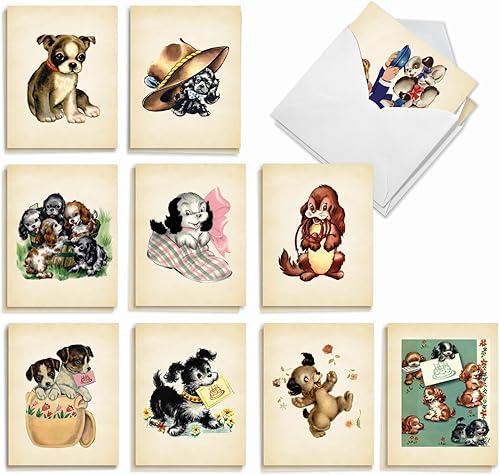 Miniatura 7 de The Best Card Company Juego de 20 tarjetas de cumpleaños surtidas de 4 x 5.12 pulgadas con sobres (10 diseños, 2 de cada uno) animales de árbol