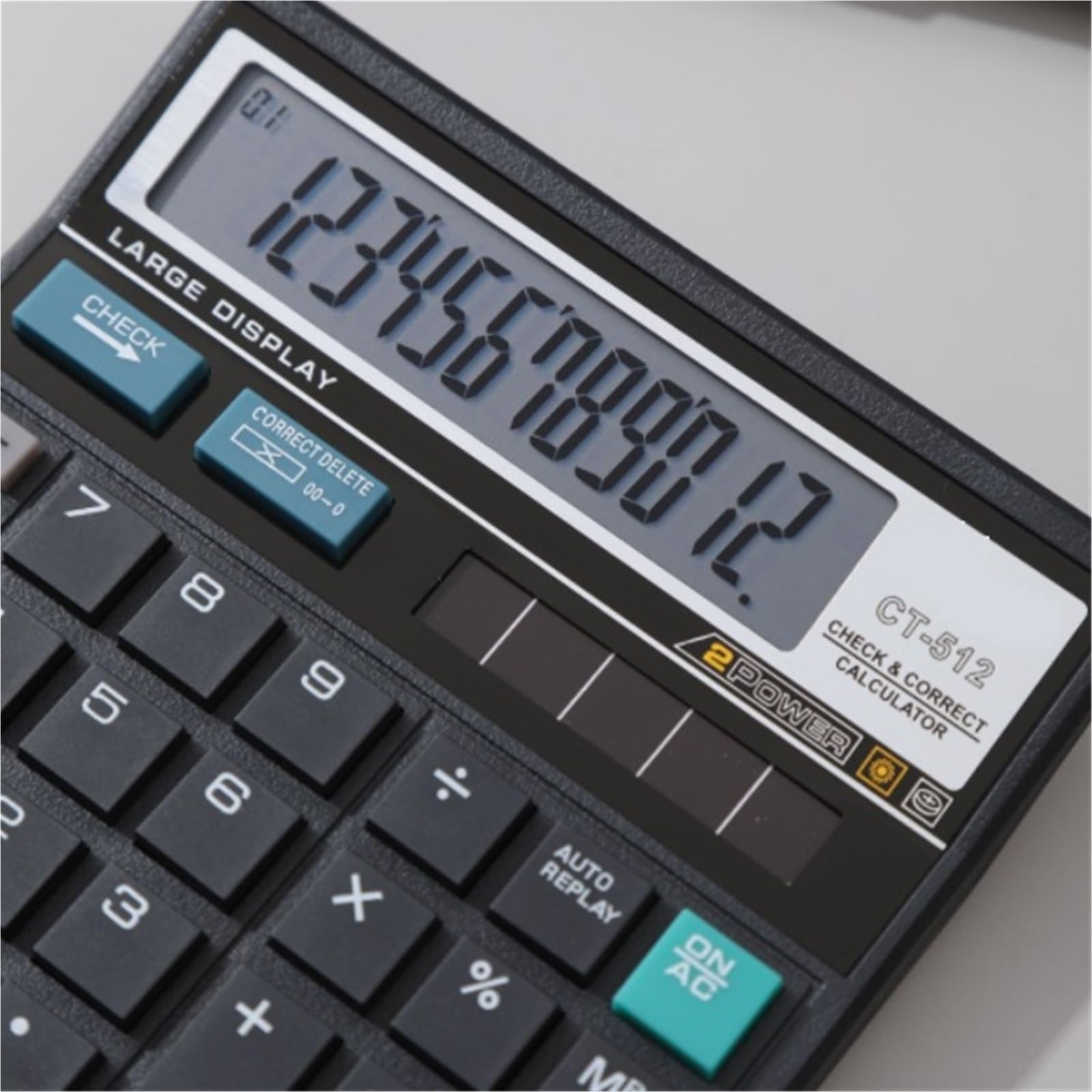 Calculadora, Calculadora Financiera Multifuncional con Pantalla De 12 Dígitos Adecuada For El Trabajo Financiero De Oficina Botón Sensible