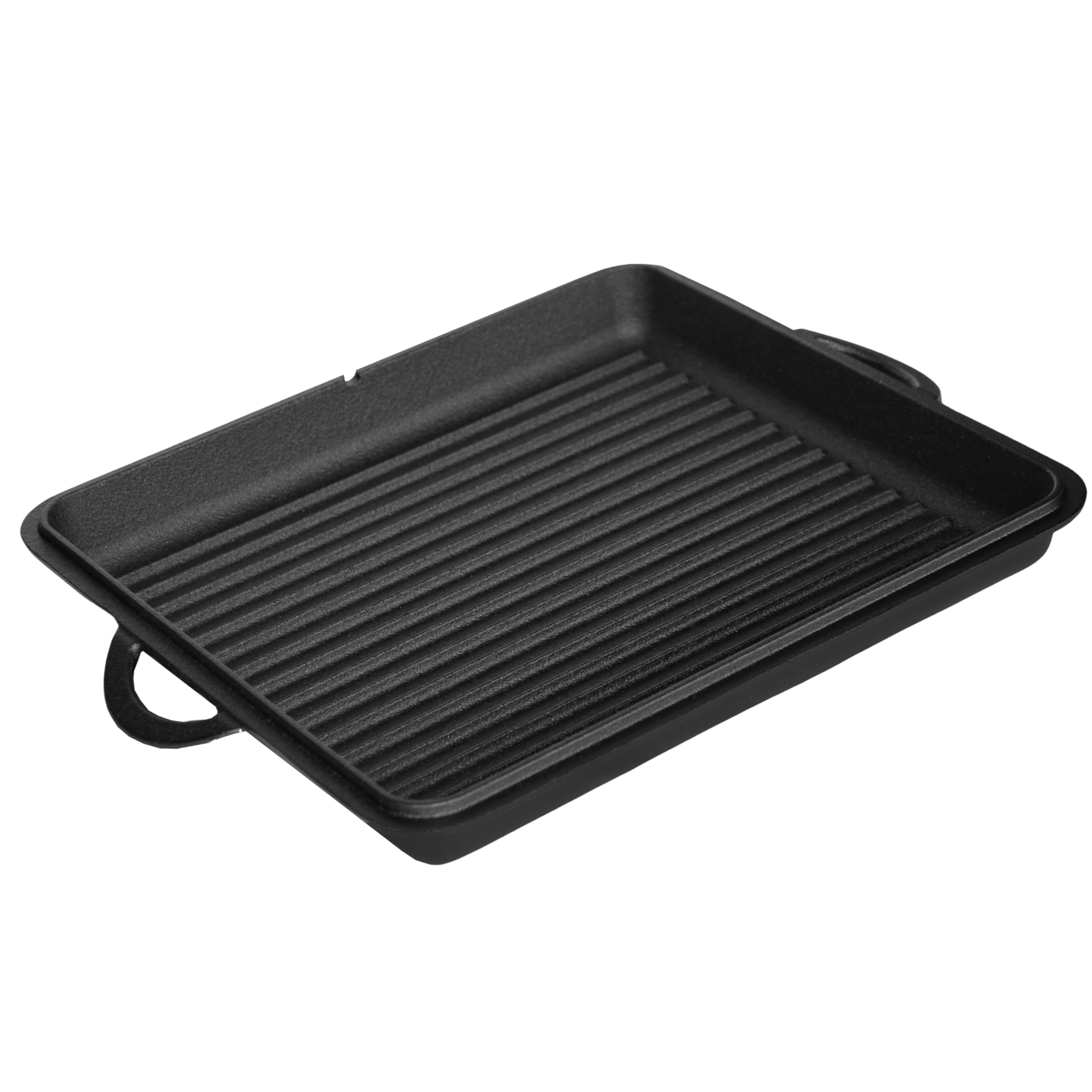 Dutch Oven Set Gusseisen 1,8L-13,6L – Feuertopf mit Deckelheber, Schmortopf mit & ohne Füße, Schlitz für Themormeter, inkl. Kochbuch – Perfekt für BBQ Indoor & Outdoor (ohne Füße, 12L - E1)