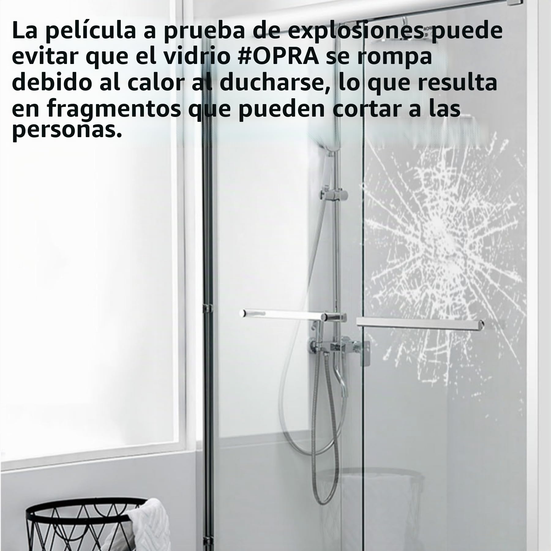 Happyroom Película para Ventana de Seguridad y Seguridad Rollo de Vinilo para Ventana de Seguridad Transparente, Protector de Cristal, antiroturas (76cm*10m)