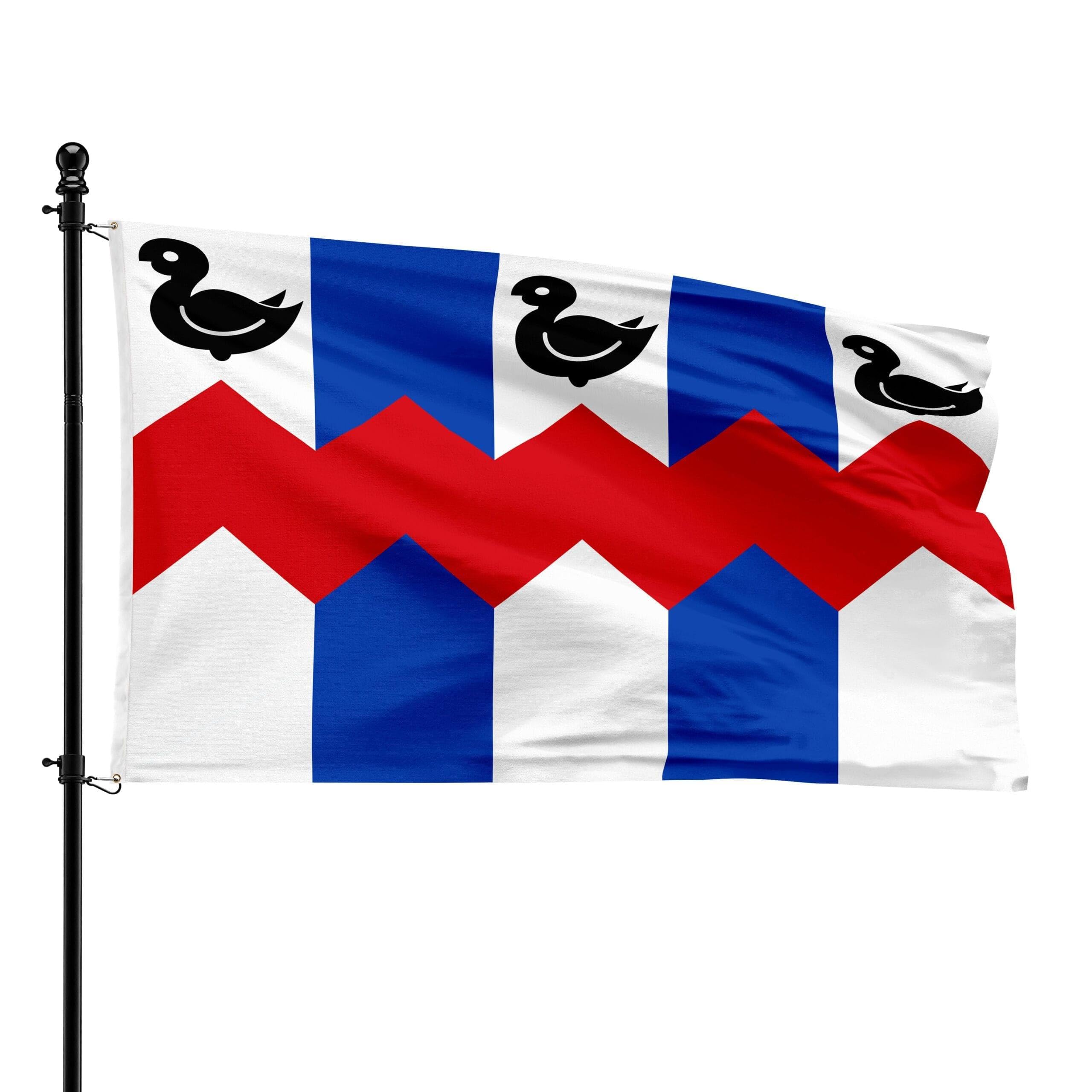 Drapeau municipal Hemiksem 90x150cm idéal pour vos fêtes locales