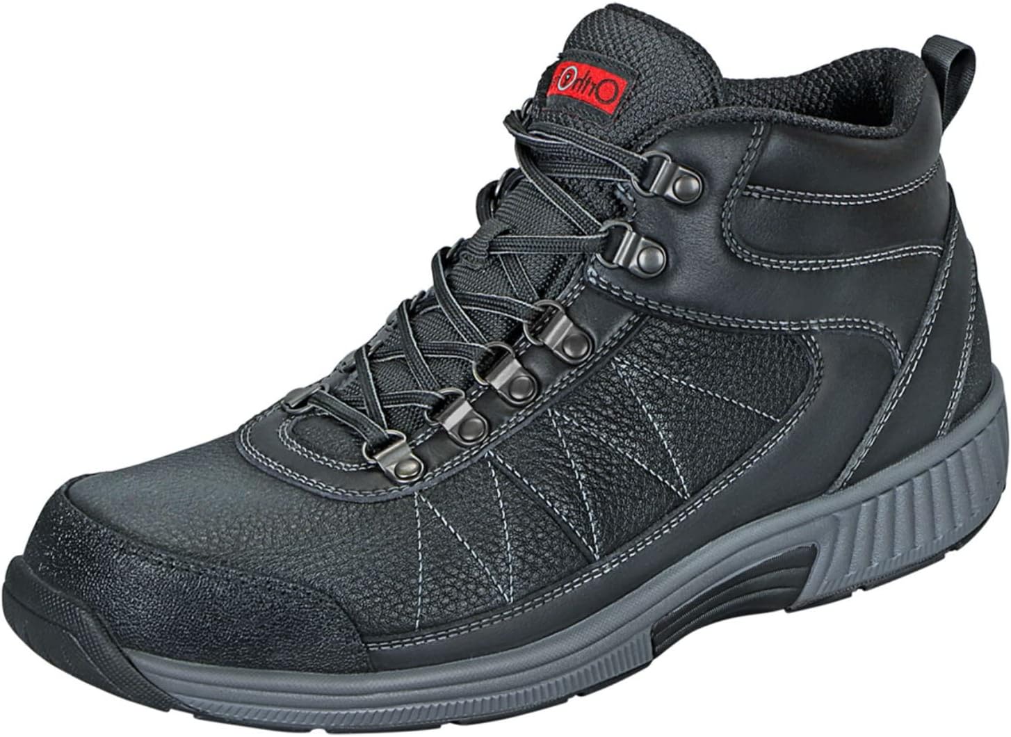 Orthofeet Men's Orthopedic Hunter Lightweight Lug Sole Hiking Boot