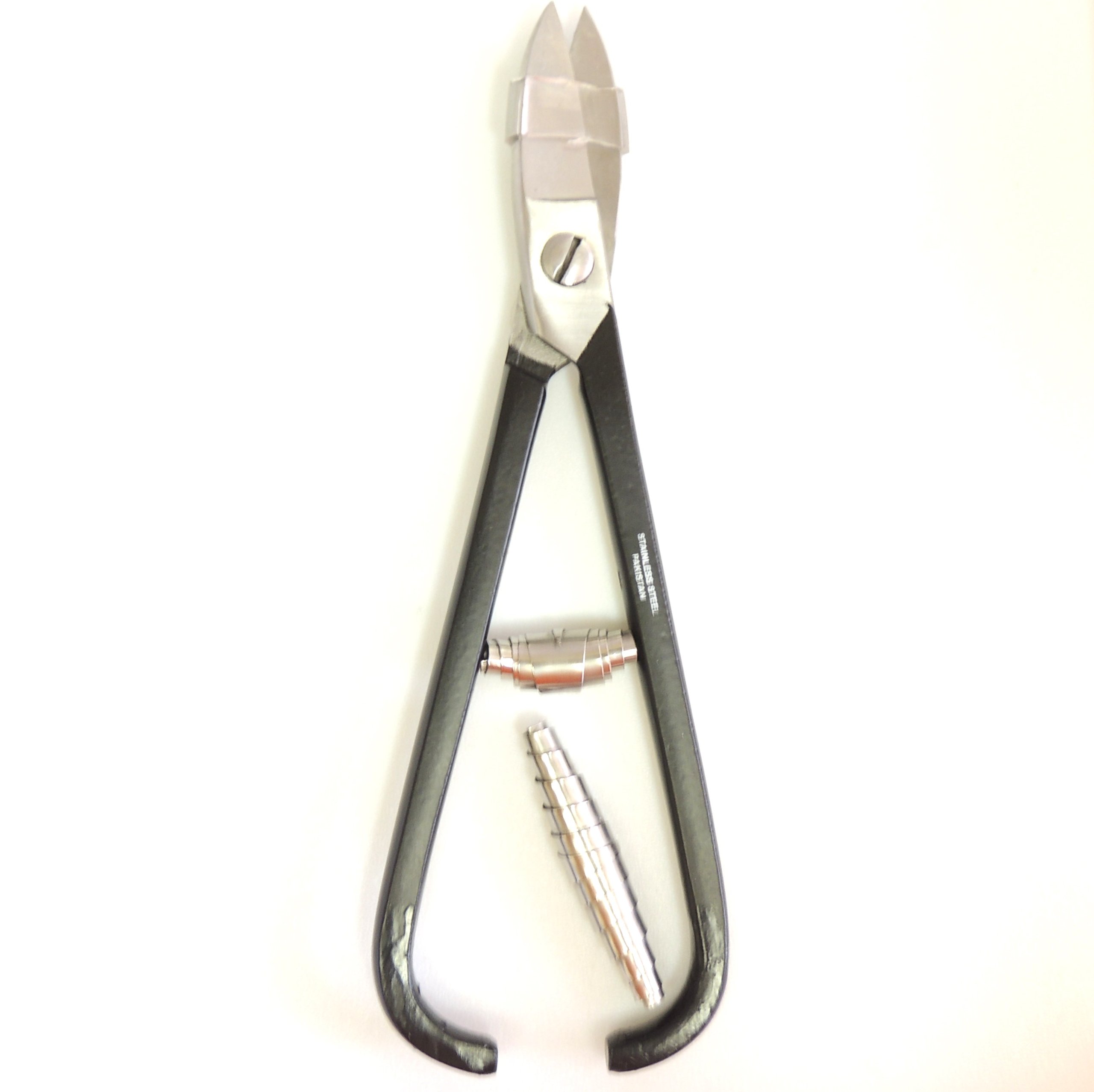 Mazbot French Style Straight Metal Shears with Spring