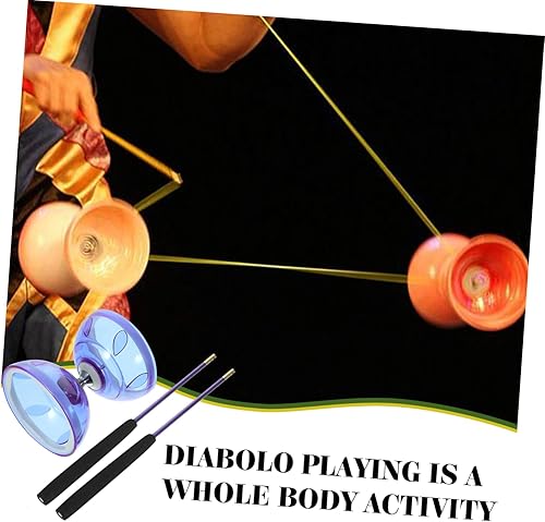 Miniatura 4 de FELTECHELECTR 1 Unidades Diábolo Yoyo para niños, traje morado, rodamientos de bolas, Yoyo chino Yo Yo Yo para niños, juguetes profesionales para