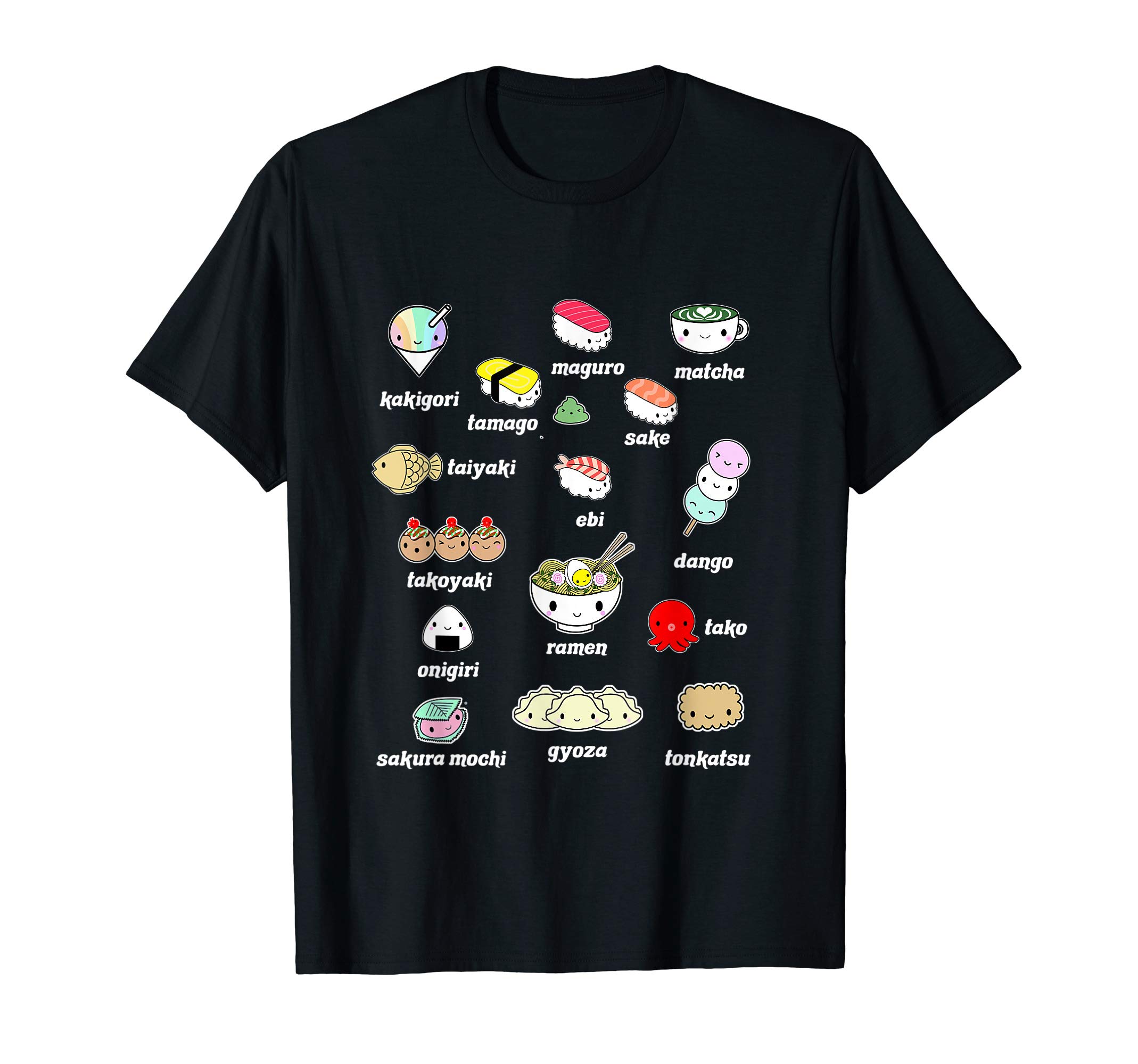 Marie's Kawaii T-shirts, Apparel, and DesignsKawaii Japanese Food Shirt, Japan Lover Shirt, Sushi Ramen T-ShirtOEKO-TEX STANDARD 100