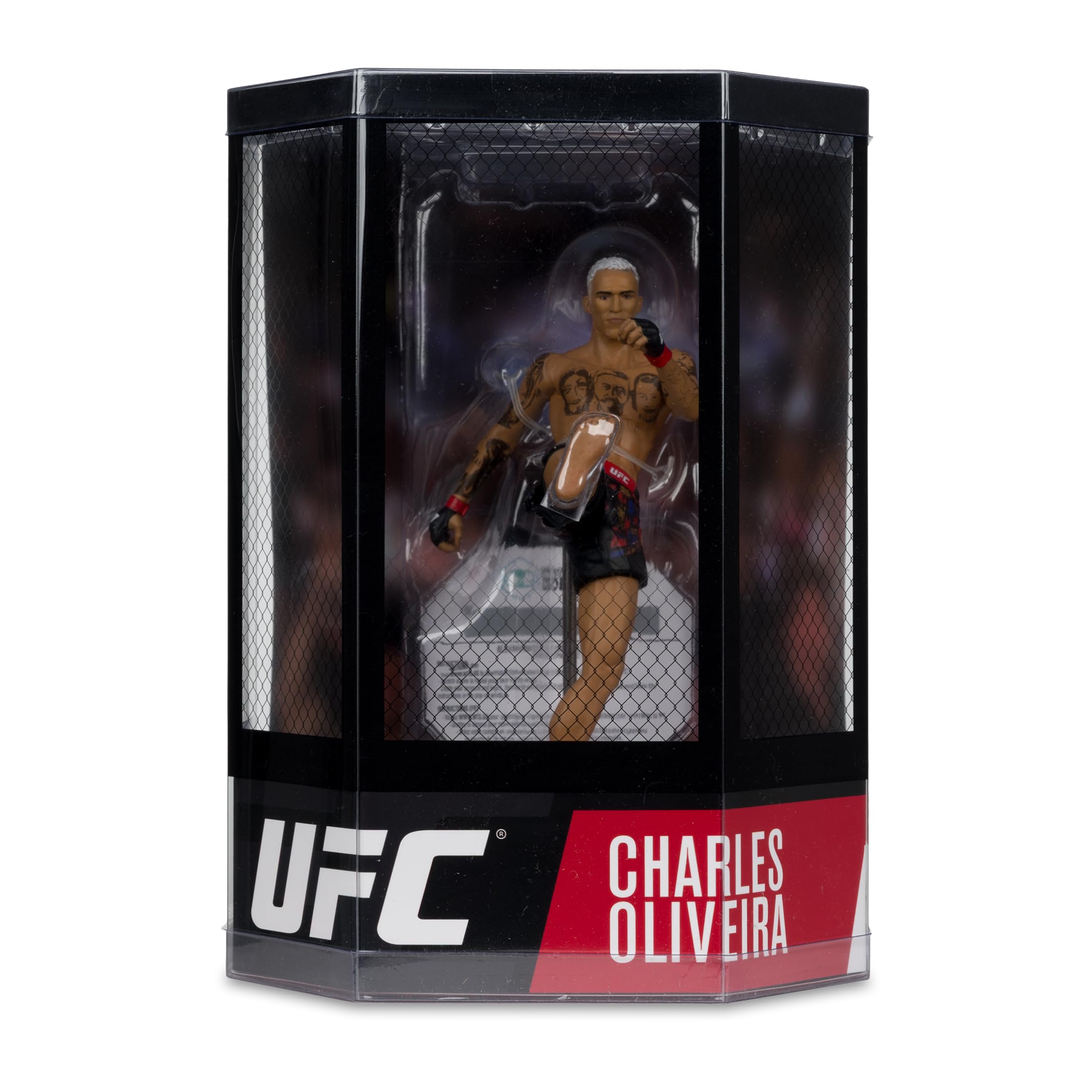 McFarlane - FIRST LOOK - Charles Oliveira 7 scale posed UFC figure launches for pre-order on DECEMBER 5th at select retailers! Includes a UFC REWARDS points card and is featured in Octagon