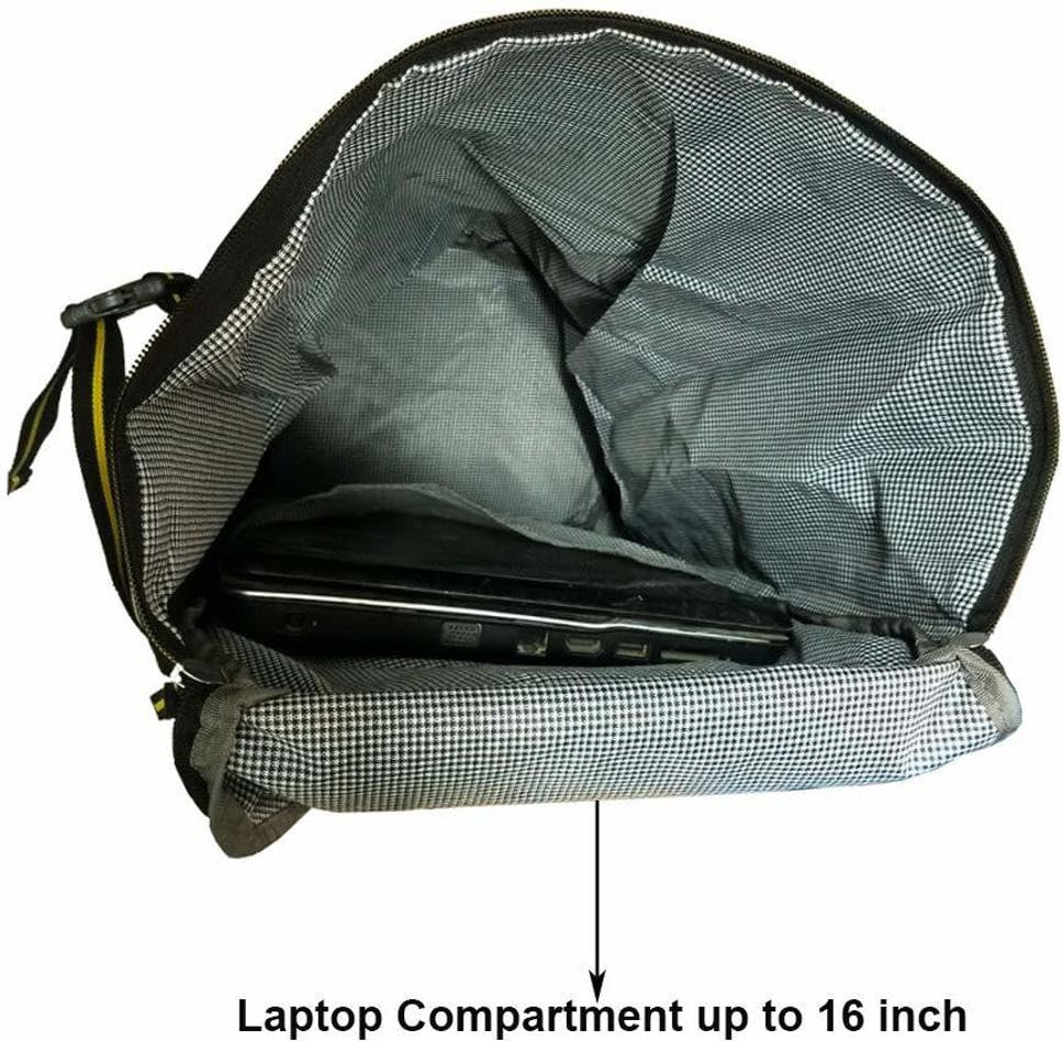 Leather World Rucksack Water-Resistant Travel Backpack Convertible Duffel Bag for Trekking, Hiking with Laptop Compartmet for Men Women - Image 4