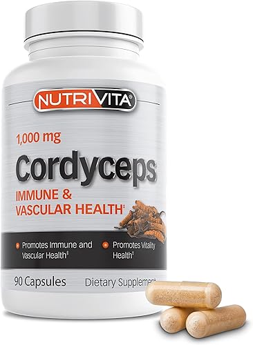 Cordyceps 1000 mg (90 cápsulas) - Nutrivita