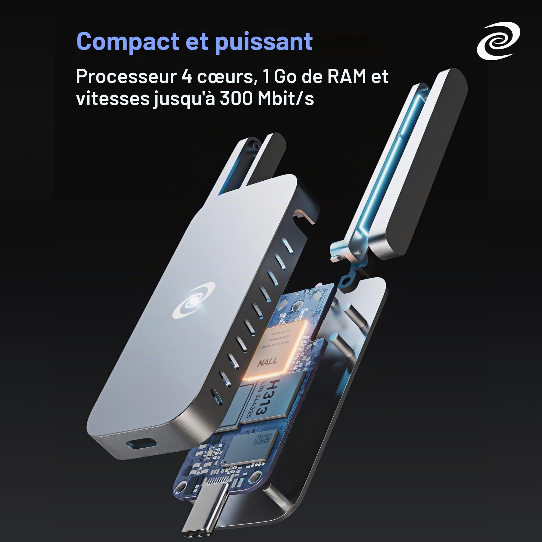 Deeper Connect Air Routeur WiFi sans fil portable sans fil, routeur VPN gratuit à vie pour la vie privée en voyage, routeurs VPN compacts pour la maison et le travail à distance