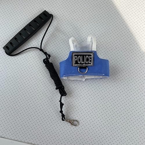 Miniatura 9 de Chaleco de arnés de vuelo de pájaro, traje de vuelo de loro con correa, ropa de vuelo de pájaro con cuerda y asa para actividades al aire libre