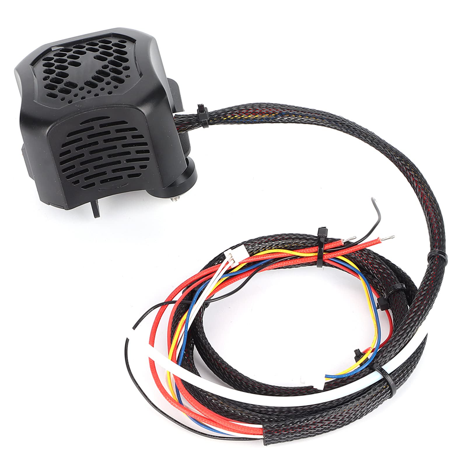 Ejoyous Kit Completo de Extrusora Ensamblada, Boquilla Extrusora de Latón de Aleación de Aluminio de 0,4 Mm CC 24 V con Kit de Tubo de PTFE, Enfriamiento de Calefacción Estable, para Usuarios de