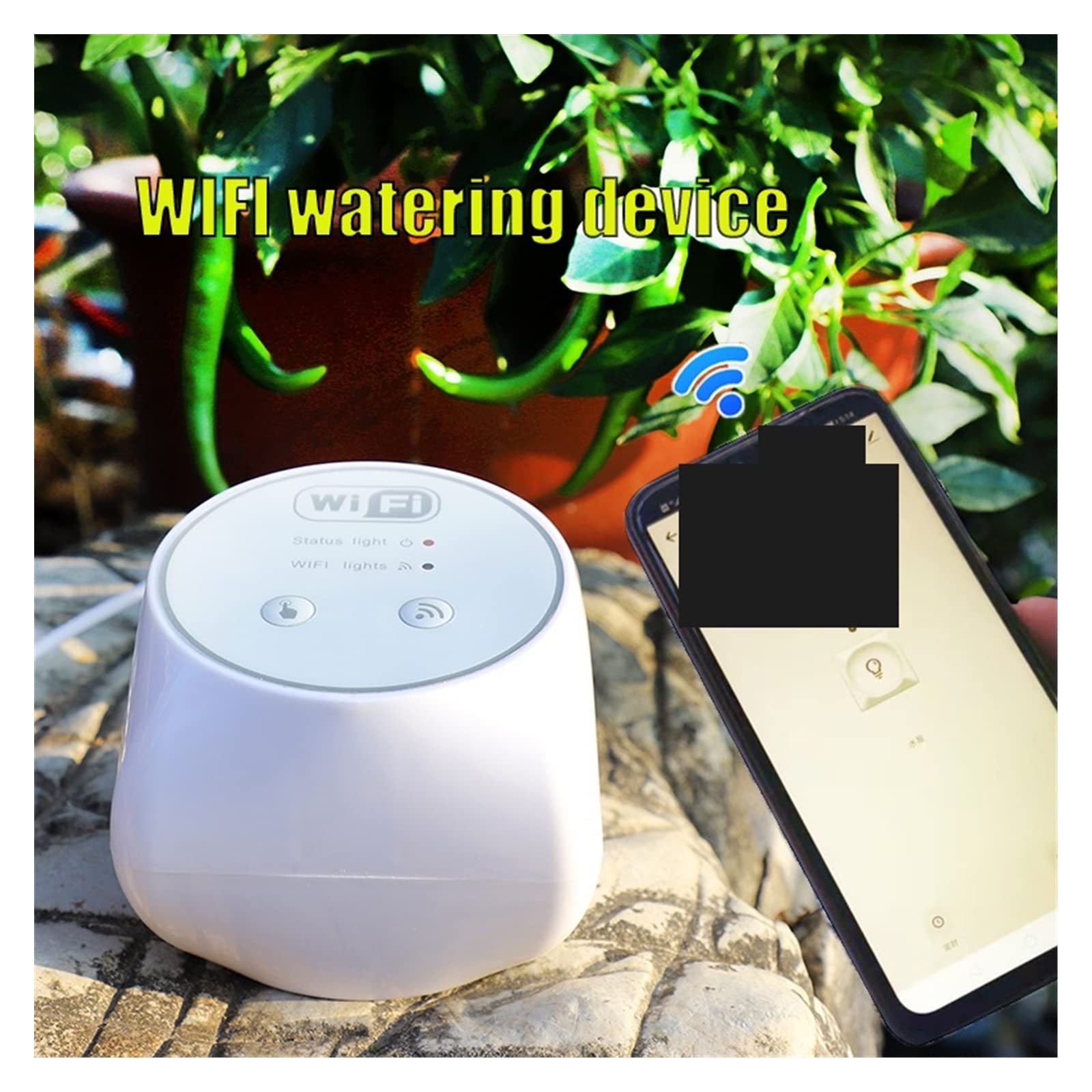 Kit di irrigazione a goccia automatica WIFI di irrigazione a goccia automatica Intelligente Garden Mobile Control Timer Dispositivo di irrigazione for irrigazione in pentola 15/20 per Piante in Vaso d
