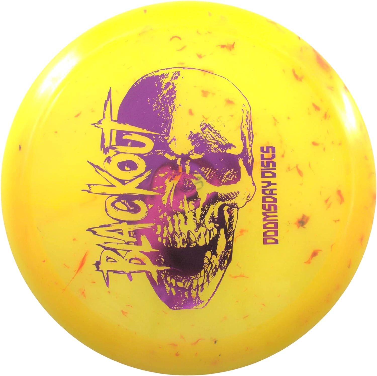 DOOMSDAY DISCS Blackout Disc Golf Fairway Driver | Gummy Premium Plastic | Precision Control with Ease (170-176 Grams)