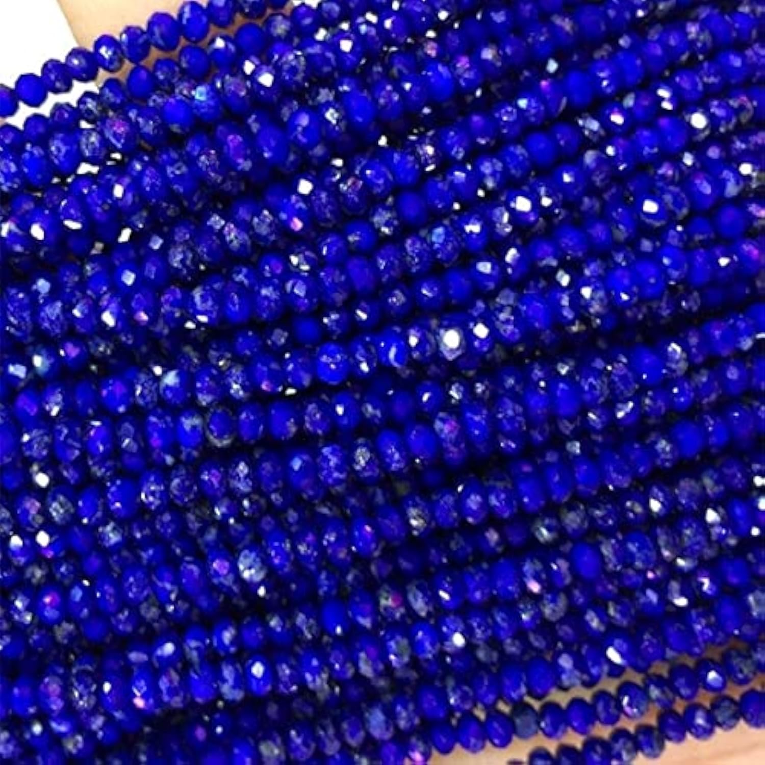 Lapis-lazuli bleu naturel fini les imitations avec ces perles rondelles facettées véritables