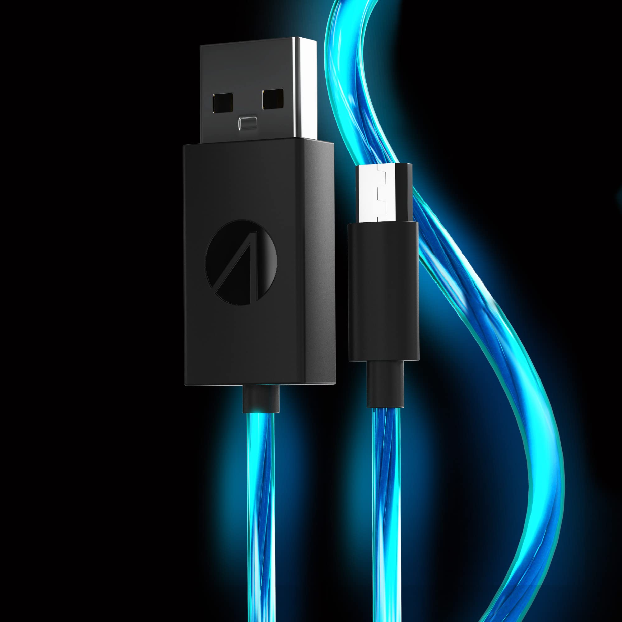 STEALTH 2m LED Light Up Twin Play & Charge Cables, Compatible with PS4 and Other Devices