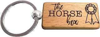 The Horse Box Stables Key Tack Room Personalised Horse Riding Rider Gift Present Key Ring