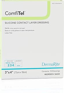 DermaRite ComfiTelâ„¢ Silicone Contact Layer Dressing 3x4