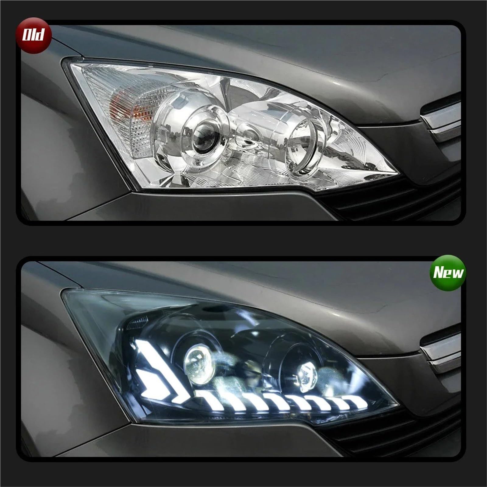 Fari Anteriori per CRV 2007-2011, proiettori, luci diurne, Accessori per Auto, Gruppo Ottico Anteriore.