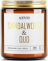 Vista 19 de AOOVOO Velas de canela de manzana, velas perfumadas de 22 onzas, vela de aromaterapia, vela de soja para el hogar perfumada