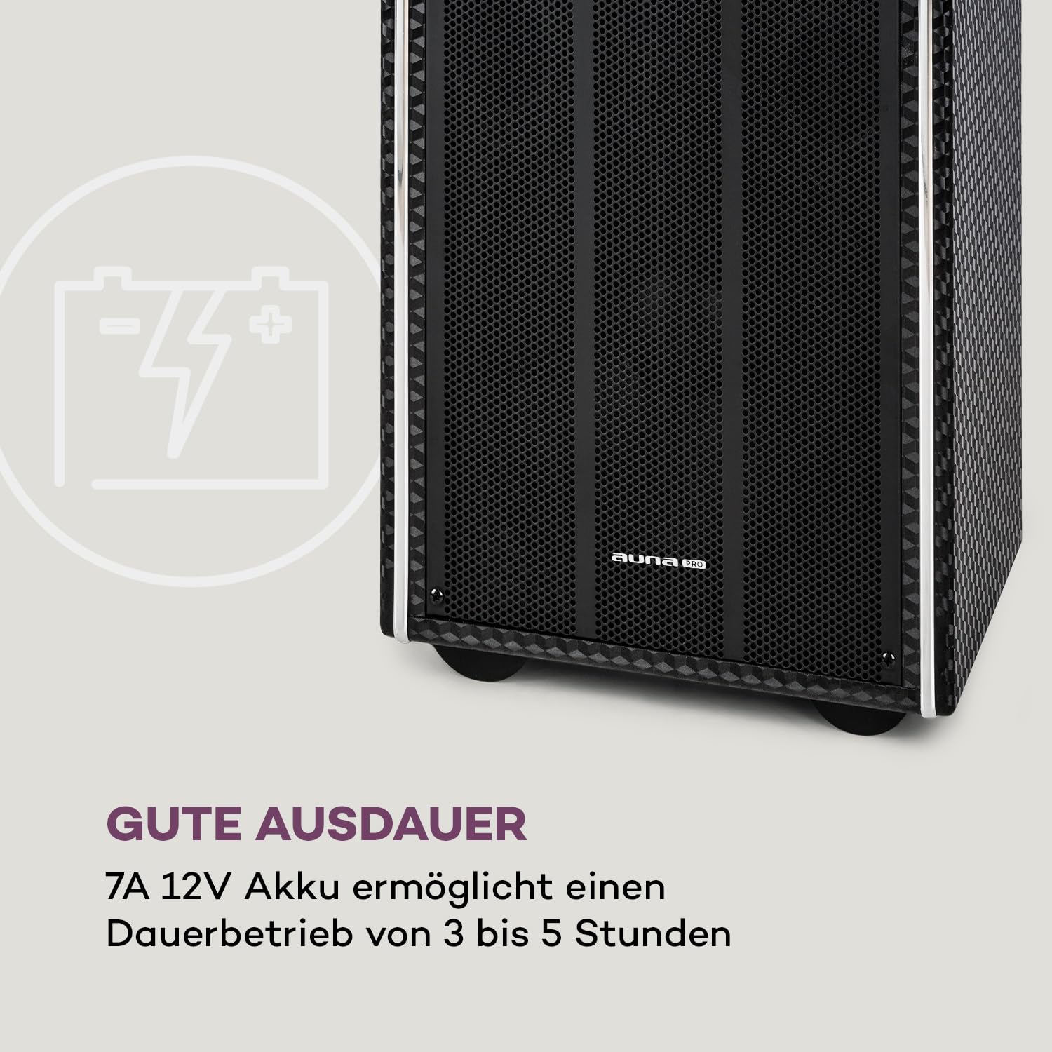 auna Pro DisGo Box 2100 DVD Mobile PA-Anlage, 300 W max., 9" (23 cm) TFT-Display, DVD-Player, 2 x 10 (25,5 cm) Subwoofer, Bluetooth-Funktion, XMR Bass Technology, drahtloses UHF-Mikrofone, anthrazit