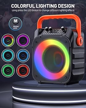 Amazon.com: Karaoke Machine with 2 Wireless Microphones