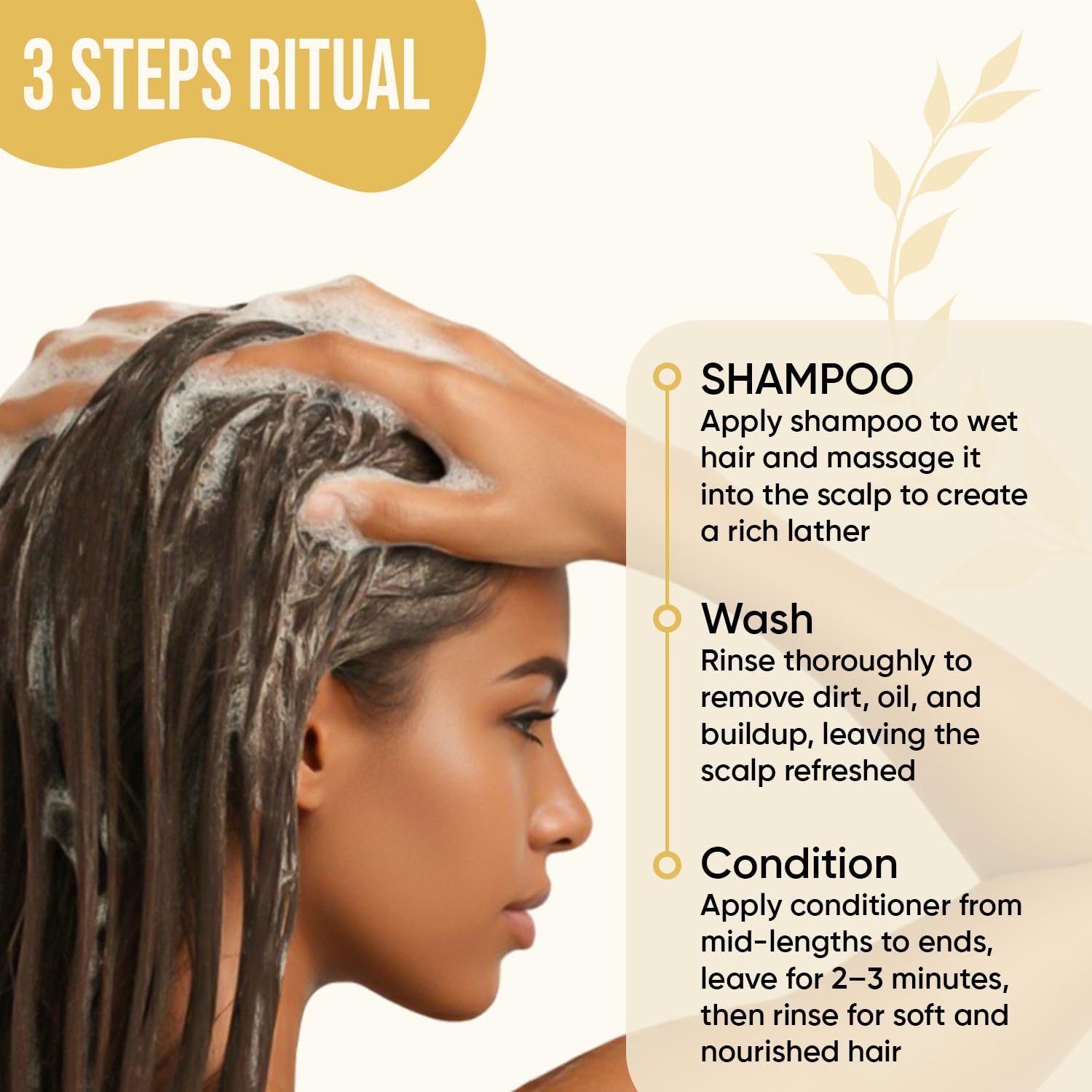 DEL SUR Frizz Control Shampoo and Conditioner Set | 16 fl oz Each | with Camellia Japonica, Shea Butter & Avocado Oil | Smoothing & Anti Frizz for Curly, Wavy & Straight Hair - Image 8