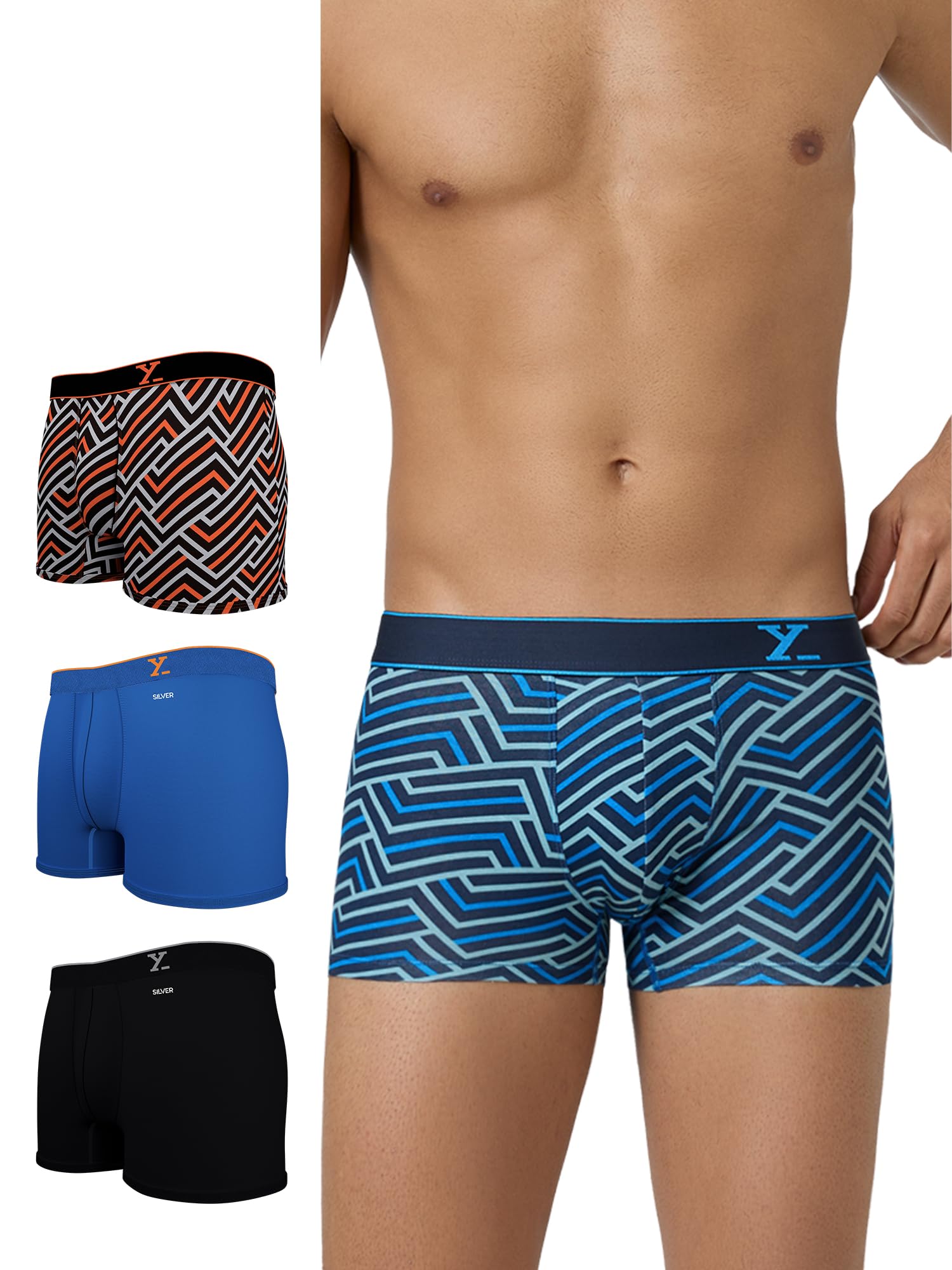 xyxx Men's Super Combed Cotton Regular Fit Solid Antibacterial Trunks with No Marks Waistband-picture-40
