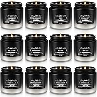 Vista 20 de Juego de 16 velas perfumadas de regalo – Velas de cera de soja natural de fragancia fuerte de 2.5 onzas en frascos de lata de viaje portátiles