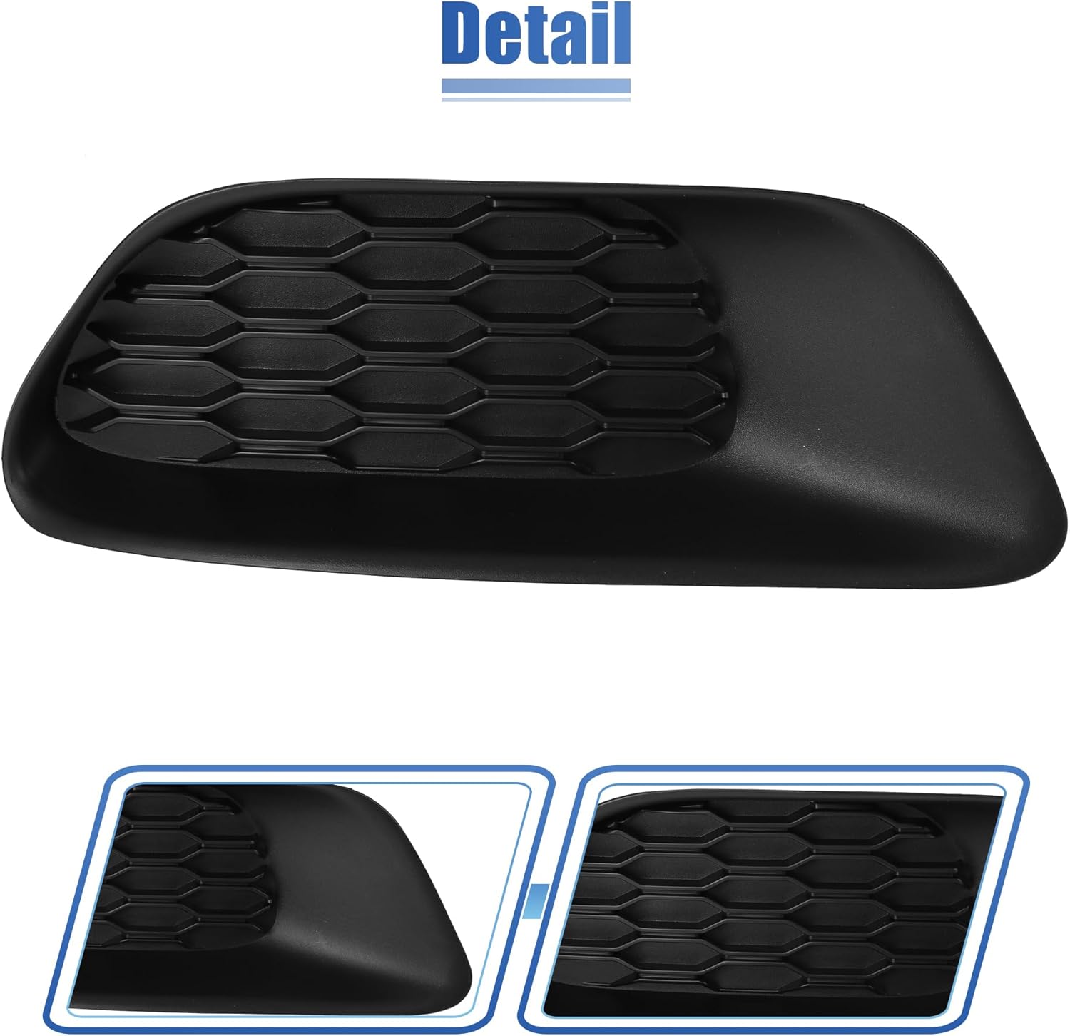 X AUTOHAUX 1 Pair 68100709AA Front Right Passenger Side Fog Light Grille Cover Trim for Grand Caravan 2011-2020