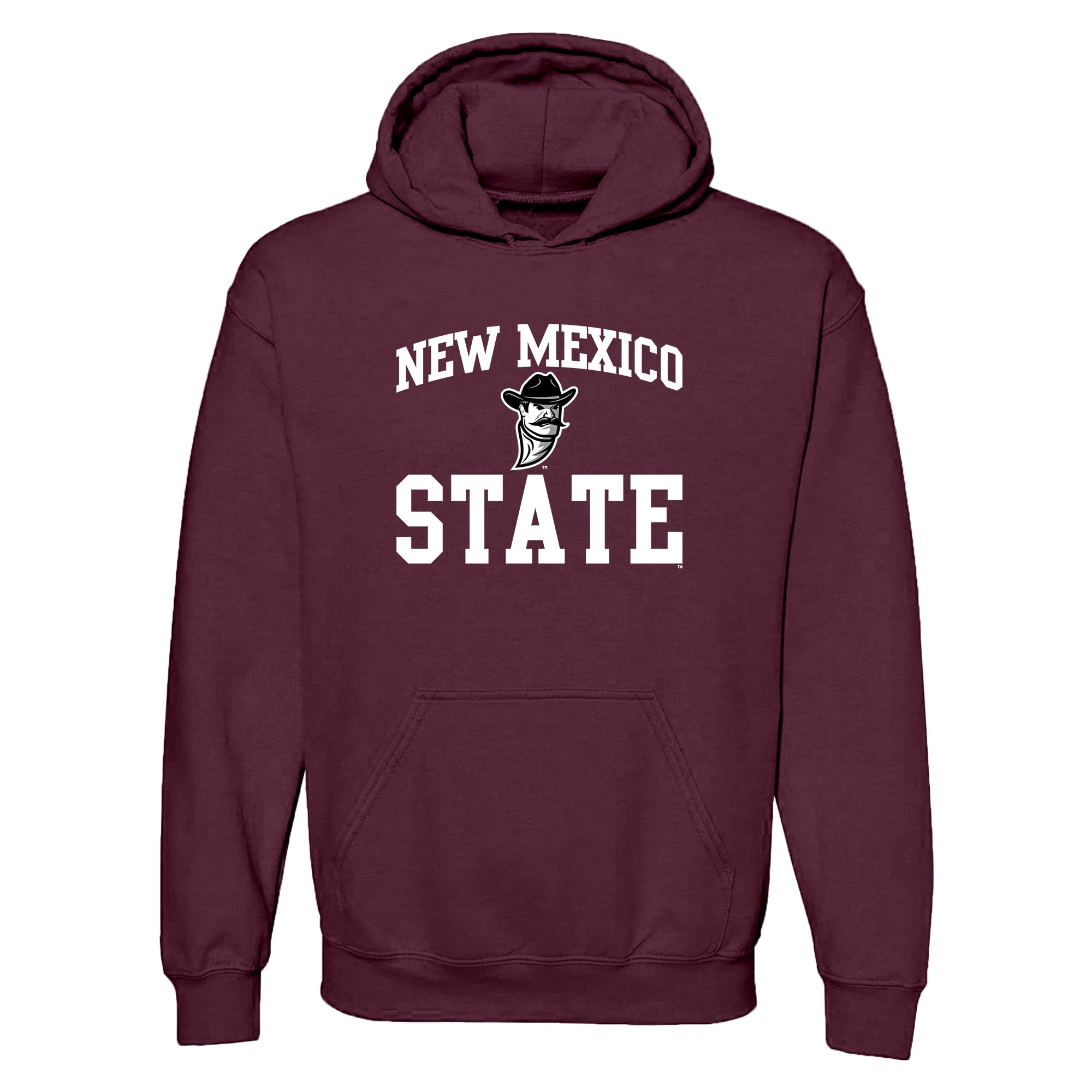 UGP Campus Apparel NCAA Officially licensed College - University Team Color Arch Logo Hoodie, New Mexico State Aggies Maroon, XXXL โ image 1