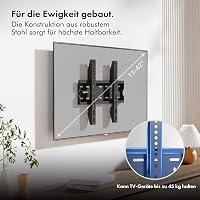 VonHaus 15-42" Fix TV fali tartó konzol beépített szintezővel 40kg terhelhetőség 2