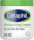 Cetaphil Face & Body Moisturizer, Hydrating Moisturizing Cream for Dry to Very Dry, Sensitive Skin, NEW 20 oz, Fragrance Free, Non-Comedogenic, Non-Greasy (Packaging May Vary)