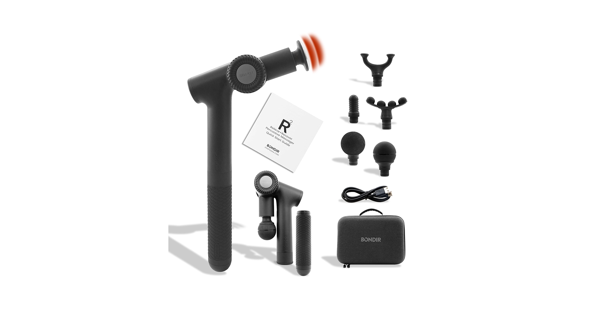 Amazon.com: BONDIR R2pro Massage Gun with Heated Head, 6X