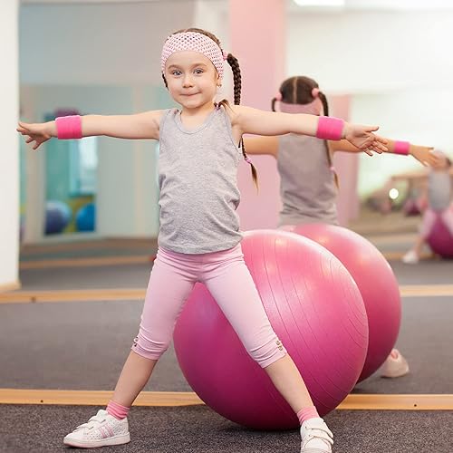 Miniatura 6 de 12 pares de pulseras para niños, coloridas bandas deportivas para el sudor, atléticas, baloncesto, fútbol, fiestas, regalos para niños, actividades