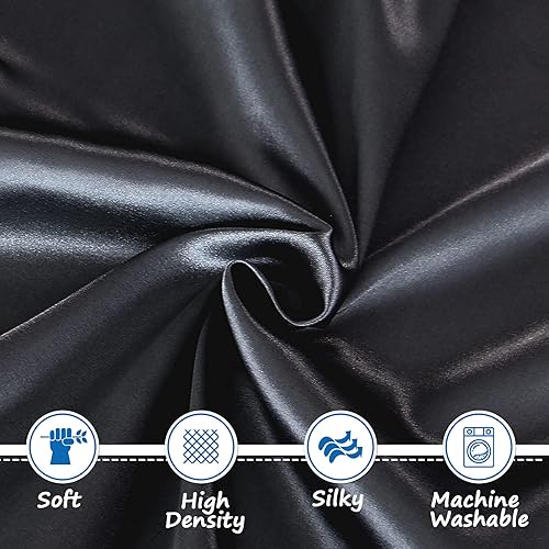 Miniatura 2 de Sábana bajera de satén, para empacar y jugar, suave y sedosa para colchón de cuna pequeña (39 x 27 x 5 pulgadas), para niños y niñas, sábanas de