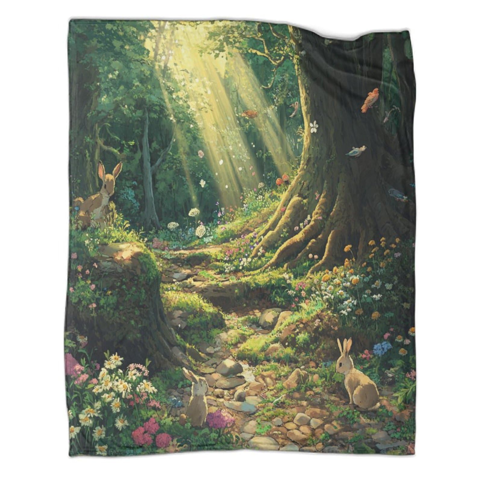 Couverture flanelle 3D printemps légère et chaude pour canapé