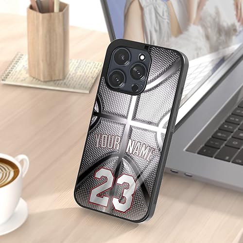 Miniatura 7 de Fundas de baloncesto personalizadas con número de nombre  iPhone 7 8 11 12 13 14 Pro Max Plus Mini Xr Xs SE Samsung Galaxy Z Flip 3 4 S21 S22 A02 03