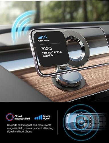 Miniatura 6 de LISEN Soporte para teléfono Tesla pantalla y tablero, soporte para teléfono Tesla, para Magsafe Soporte de coche Tesla Modelo 3 Y soporte de