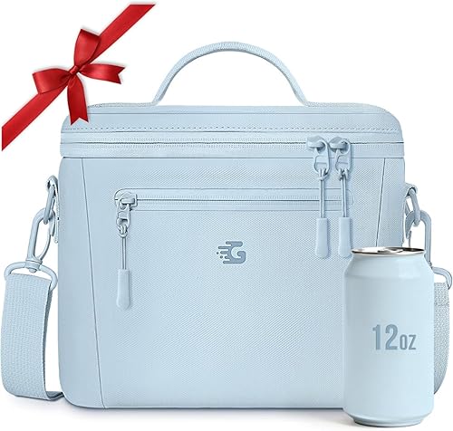 Miniatura 13 de Bolsa de almuerzo aislada para mujer y niñas - Impermeable, a prueba de fugas, ligera, reutilizable, enfriadora para la escuela, el trabajo, el