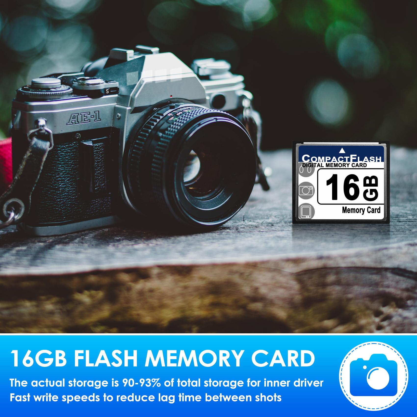 XIAOJUN Professional 16GB Compact Flash Memory Card(White&) — view 4