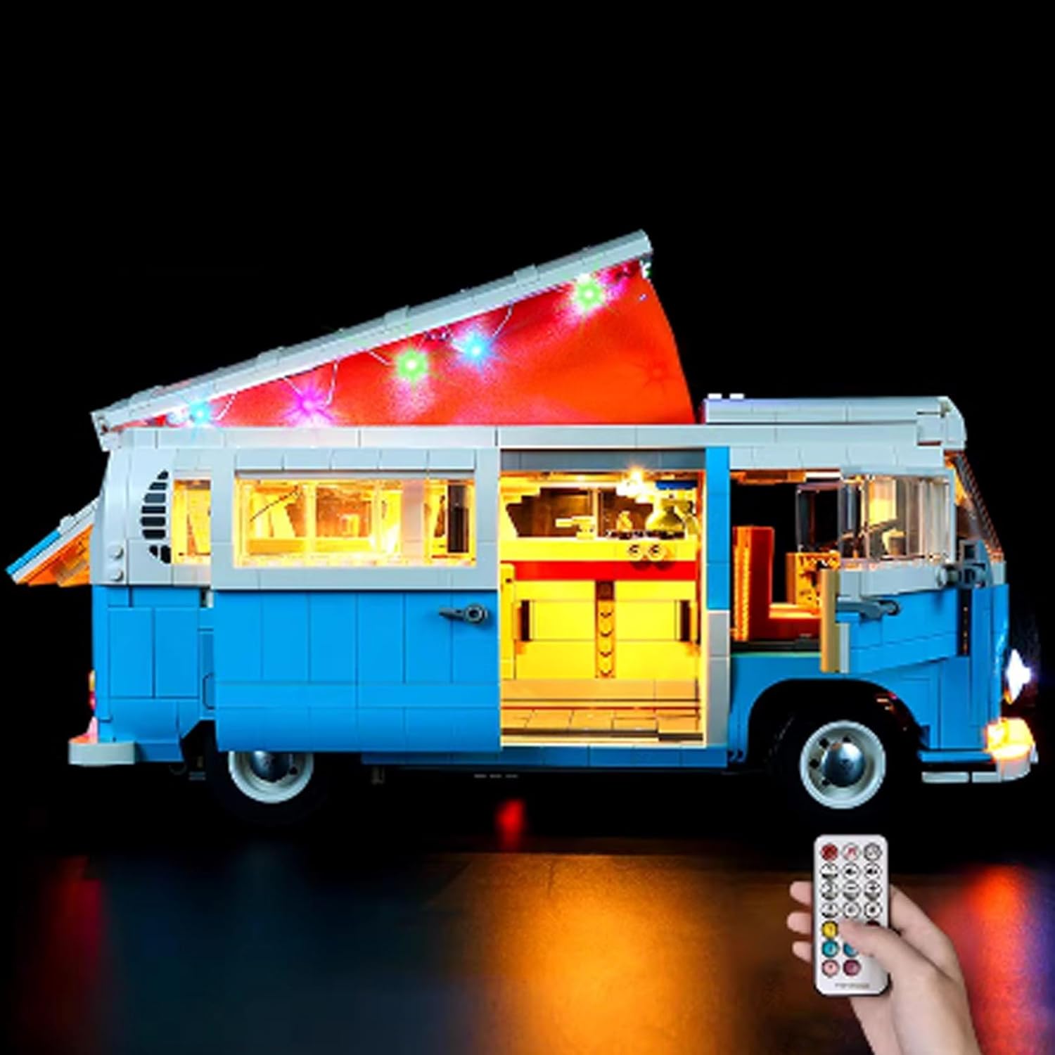 LED Lighting Kit Compatible with Lego 10279 T2 Camper Van Series LED Light Set (Model Kit Not Included - Lighting Components Only) (Standard Style)