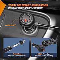 Vista 8 de Nilight Luces estroboscópicas de emergencia para parabrisas, luces de advertencia de peligro y seguridad súper brillantes con ventosas LED